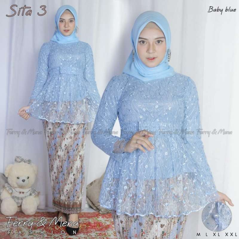 Baby shop blue kebaya