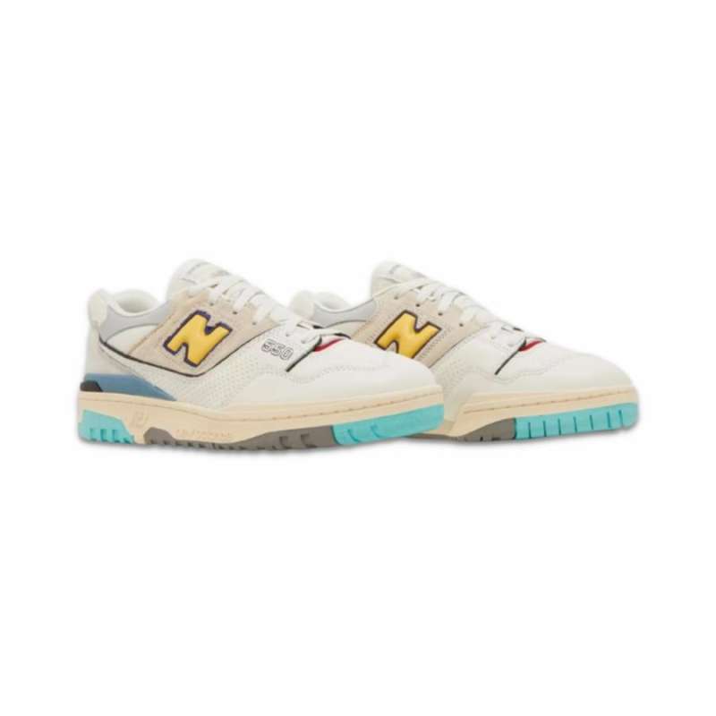 New Balance 550 White Surf Sea Salt Yellow GS Original 100 MISSING