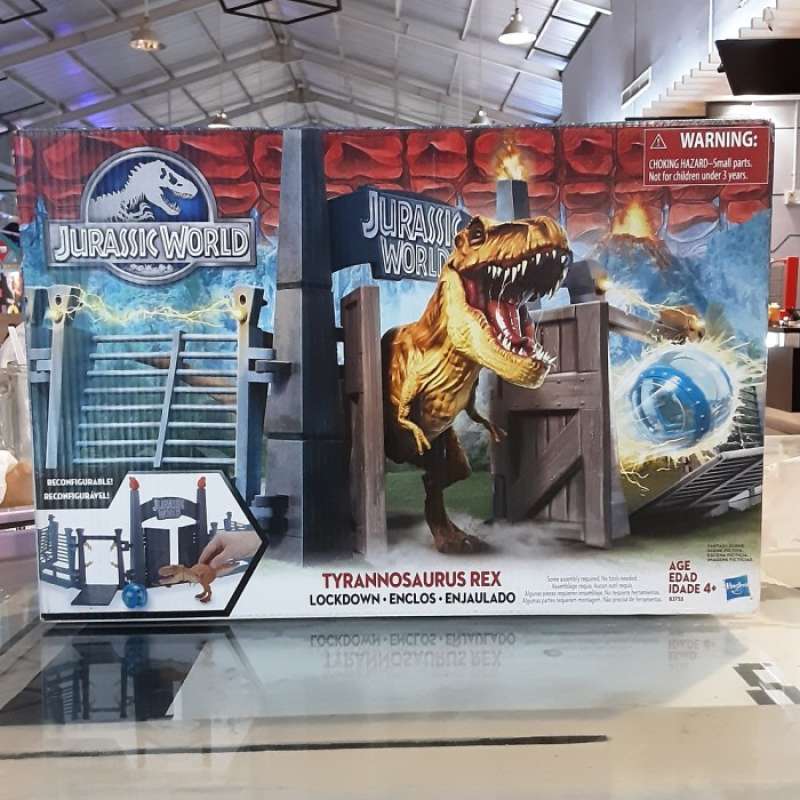 Jurassic world lockdown playset on sale