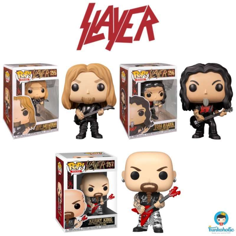 Promo Funko POP Set Promotion Slayer Jeff Hanneman Tom Araya
