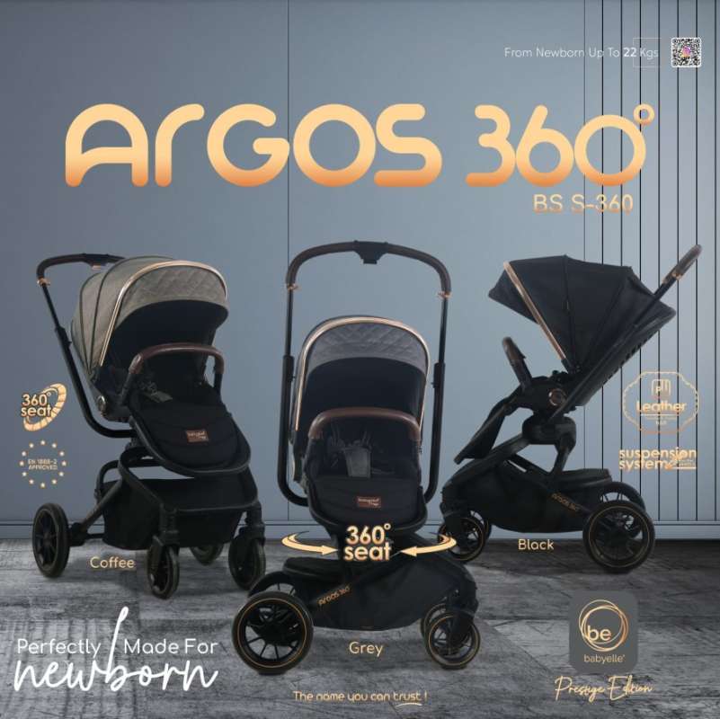 Jual Stroller Babyelle Argos Pretige S360 Reversible Seat Kereta