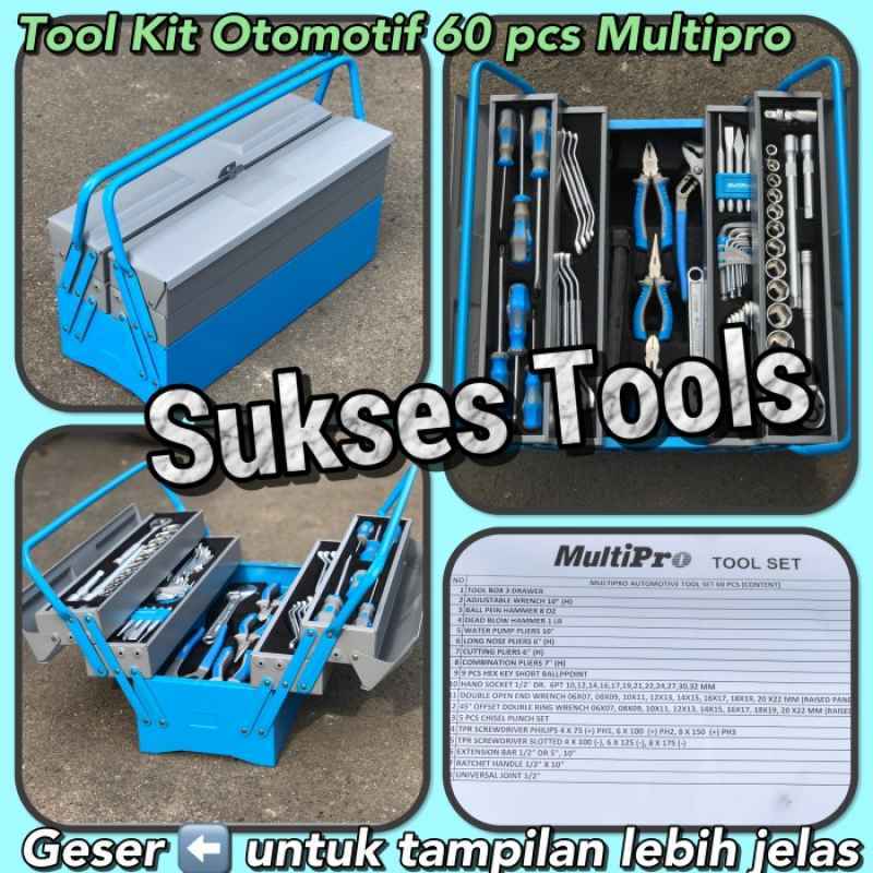 Tool Kit Tool Set Otomotif 60 pcs Multipro Automotive Tools Set