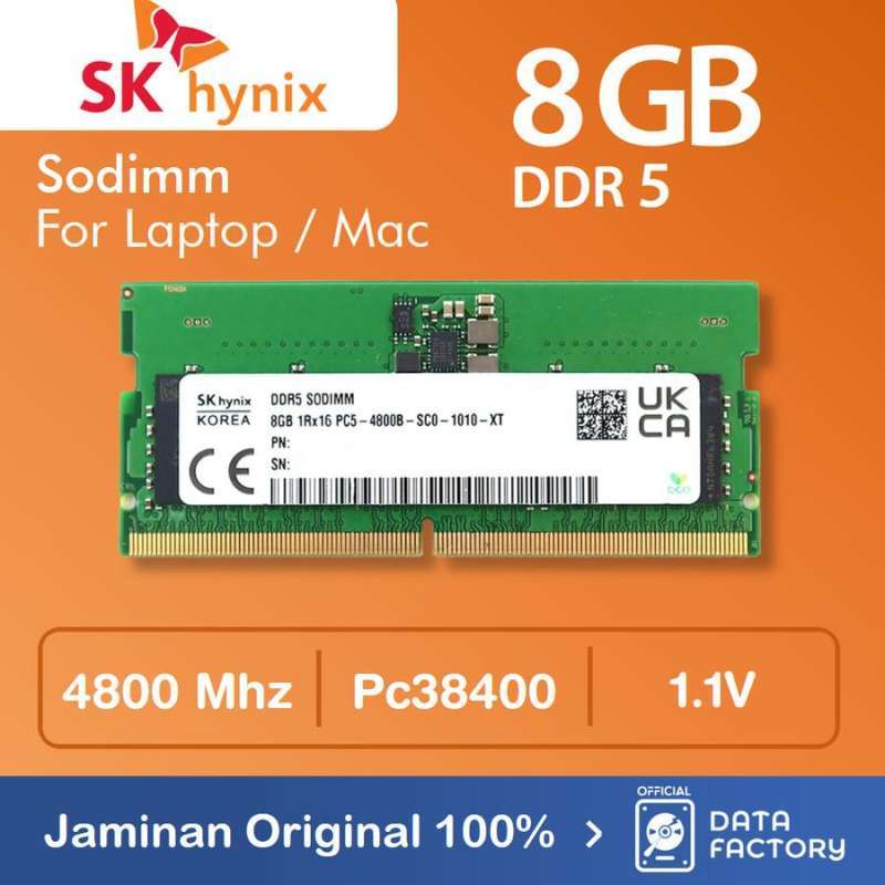 Hynix DDR5 8GB 4800MHz PC5-38400 1RX16 UDIMM Desktop Memory Ram SK
