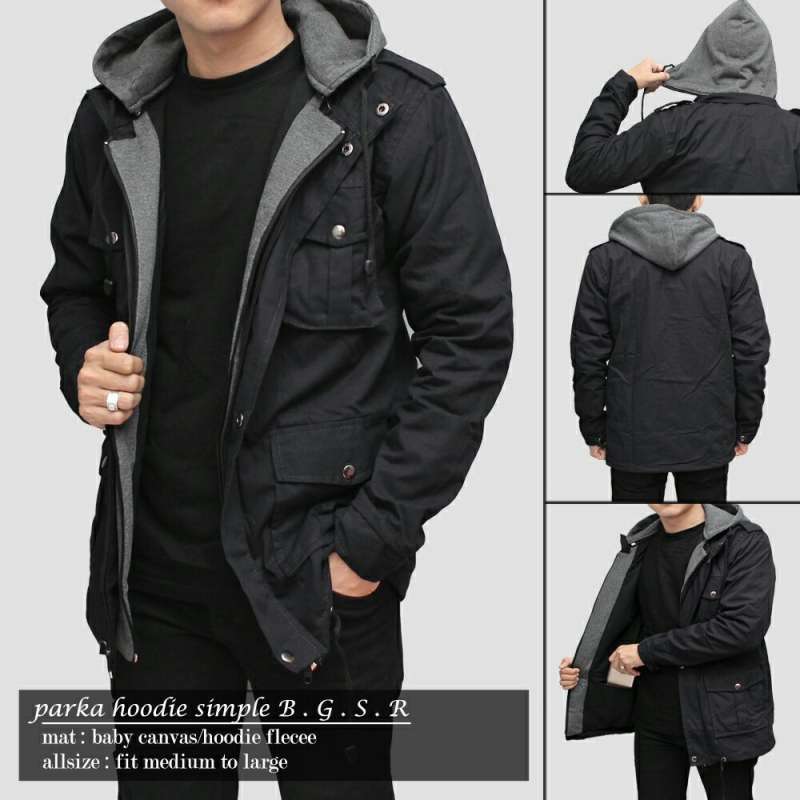 Parka hoodie jaket on sale