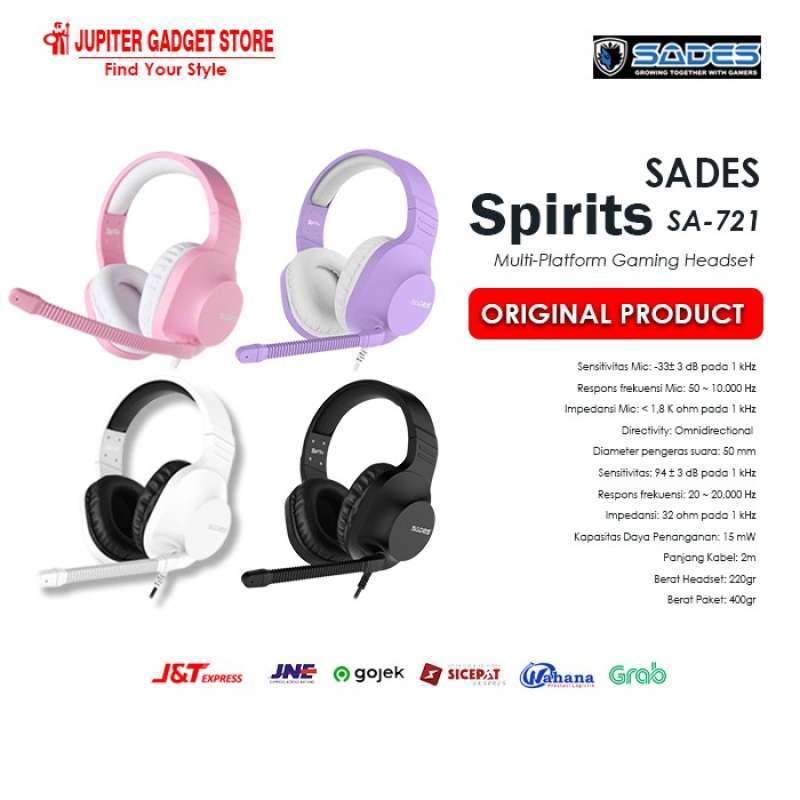 Jual Headphones Sades Spirits SA-721 Headset Gaming di Seller Farere store  - Tegal Alur, Kota Jakarta Barat | Blibli