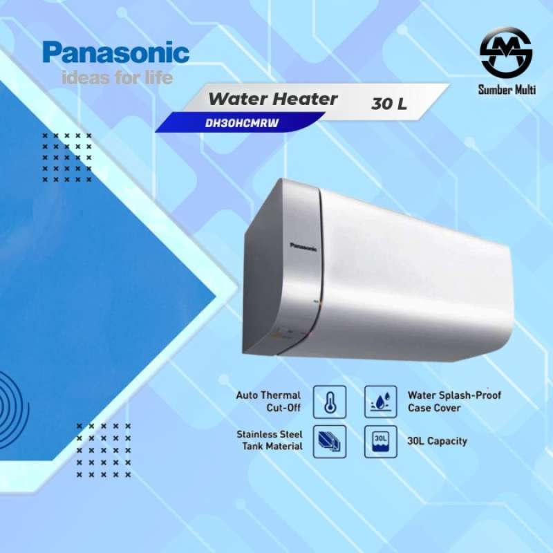 Promo Water Heater Panasonic / Pemanas Air Listrik 30Liter 350/500W - 350W  Diskon 33% di Seller Mitraa Berkah - Kalibata, Kota Jakarta Selatan | Blibli