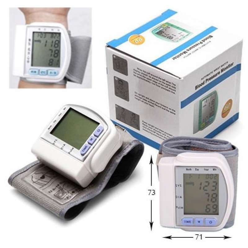 Promo Automatic Wrist Watch Blood Pressure Monitor Pengukur