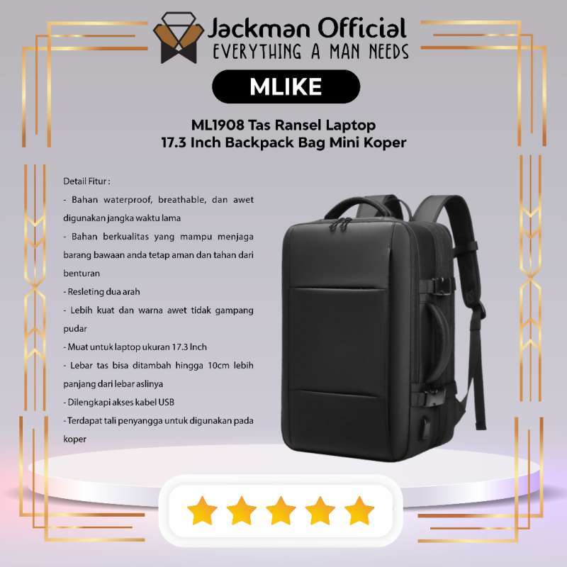 Jual Mlike Ml1908 Tas Ransel Laptop 17.3 Inch Backpack Bag Mini Koper Di Seller Jackman Jalan Hadiah Jelambar Grogol Petamburan Jakarta Barat Bisa Wa Ke Nomor 089661122333 Kota Jakarta Barat Blibli