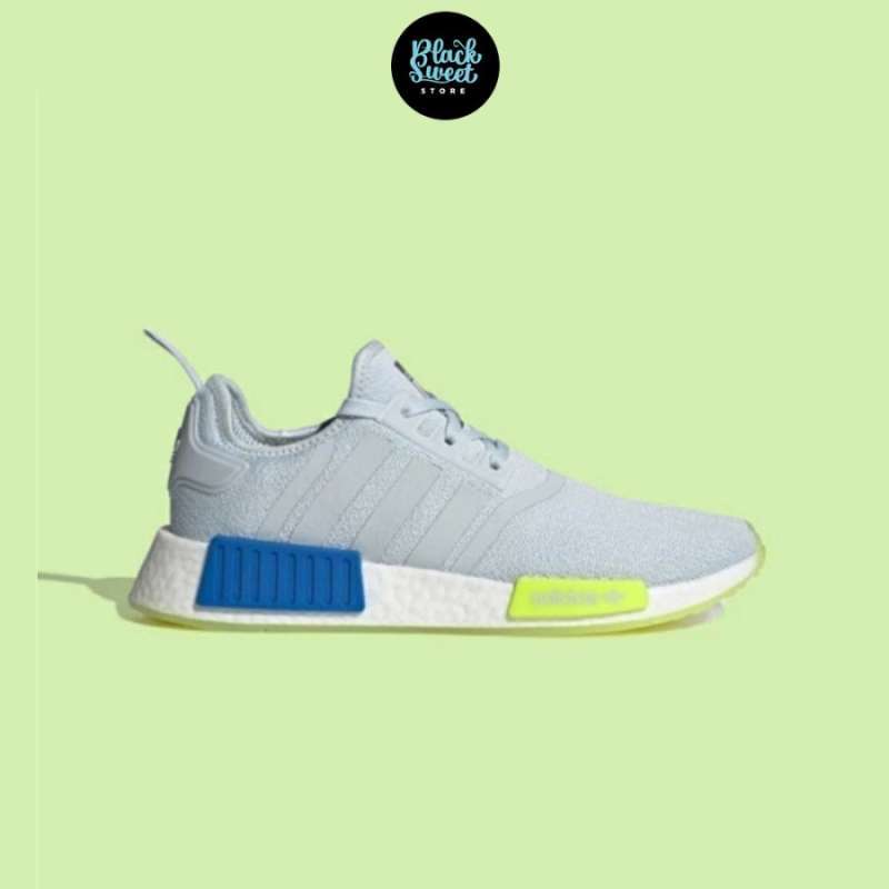 Jual SEPATU SNEAKERS ADIDAS NMD R1 X INDIGO HERZ BLUE CLOUD WHITE