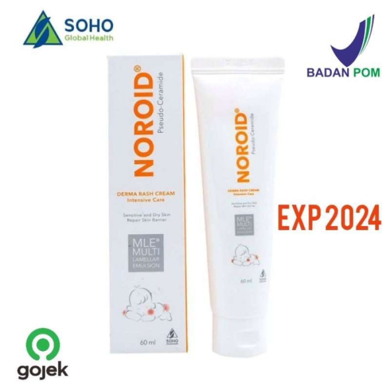 Promo Noroid Derma Rash Cream 60ml Krim Atopik eksim iritasi Ruam
