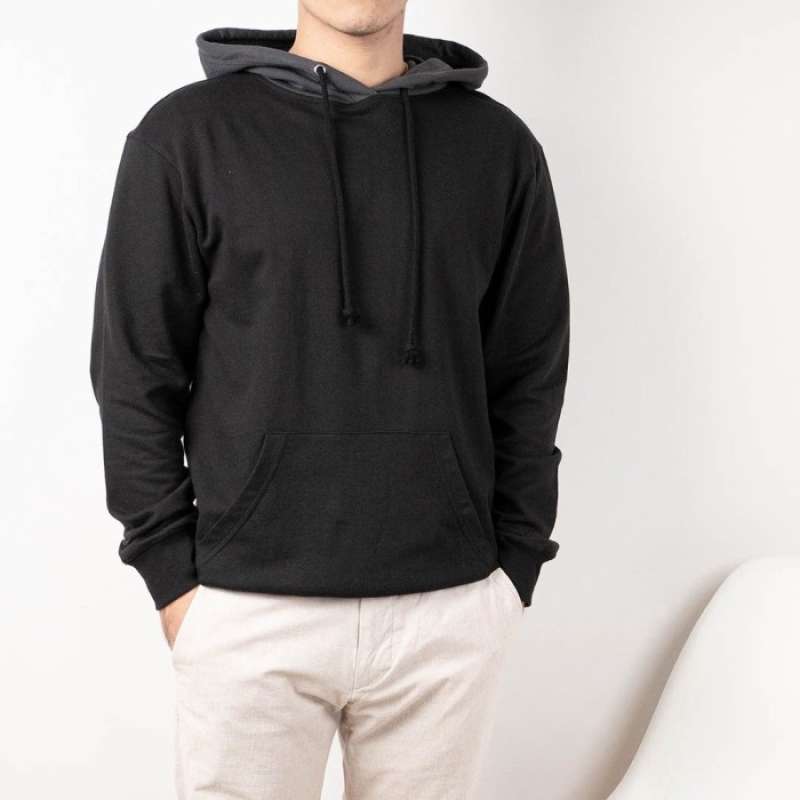 Jual PULLOVER HOODIE PRIA ORIGINAL USE BLACK ORIGINAL di Seller