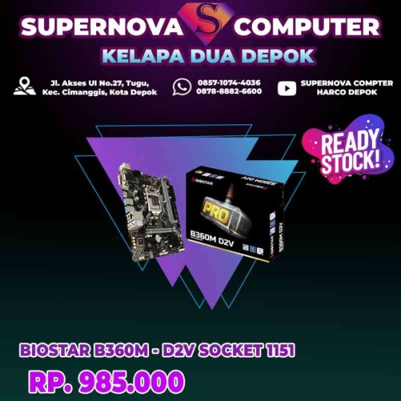 Biostar B360M D2V Socket 1151