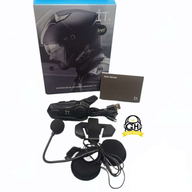 Promo Intercom Helm Murah Bluetooth Helm It E1 Sena Cardo Packtalk
