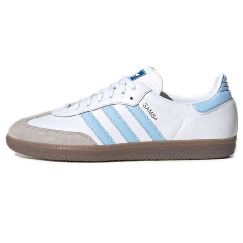 Adidas white deals blue