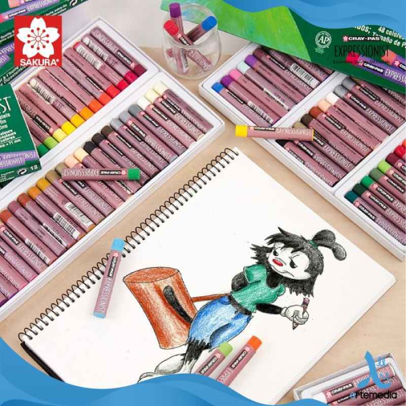 SAKURA - Boîte de Pastels à l'huile Cray Pas Expressionist