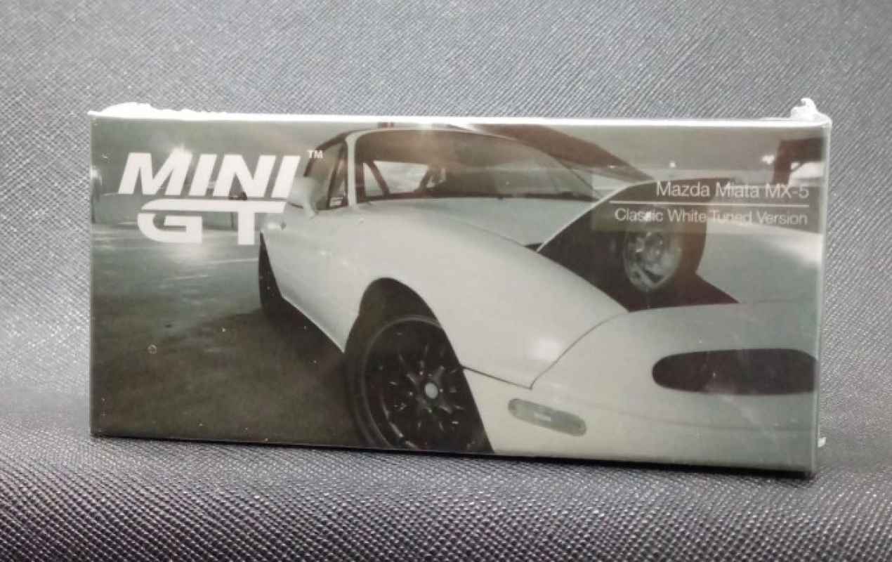 Minigt Mazda Miata Mx5 Classic White Tuned Version Find'S Garage
