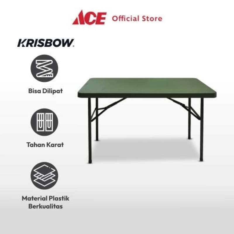 Promo Ace Hardware Krisbow Meja Lipat 122 Cm Hijau Diskon 23