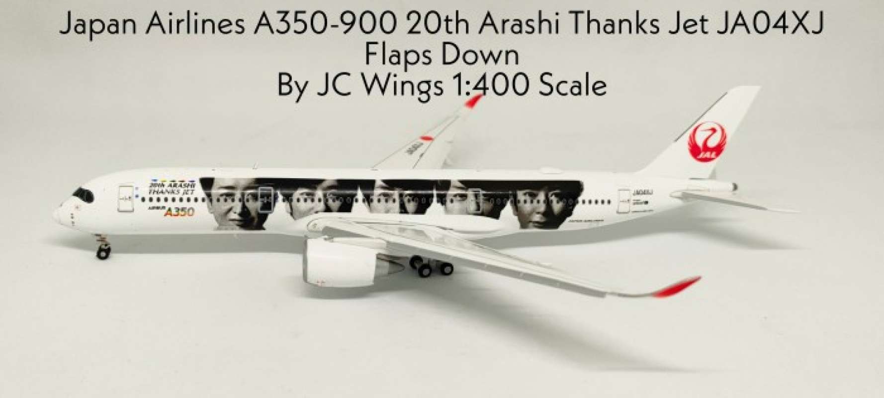 Promo Japan Airlines A350-900 20th Arashi Thanks Jet By JC Wings 1