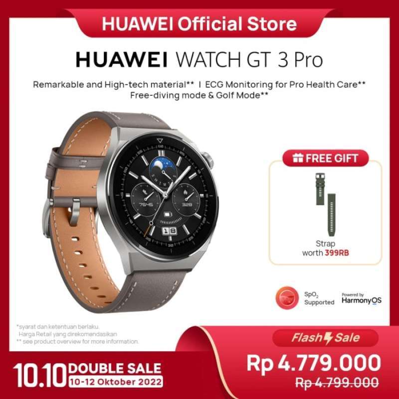 Promo Promo Terbatas Smartwatch Huawei Watch Gt 3 Pro 46Mm