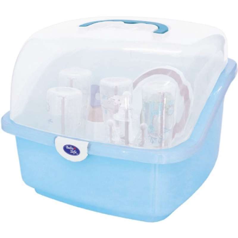 Promo Rak pengering botol susu Baby Safe Drying rack Biru Diskon