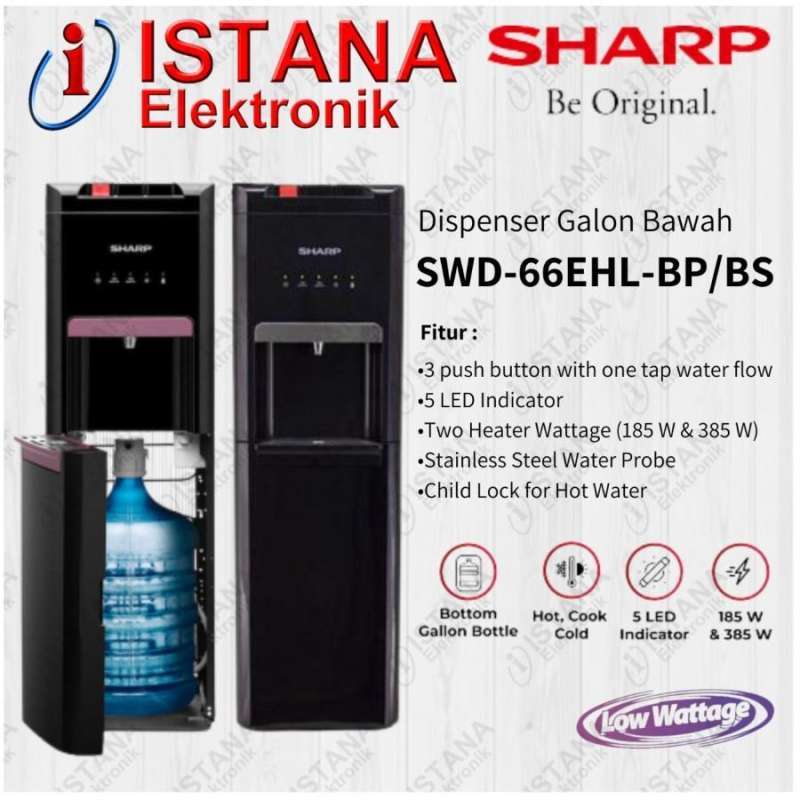 Promo SHARP DISPENSER GALON BAWAH BOTTOM LOADING LOW WATT SWD