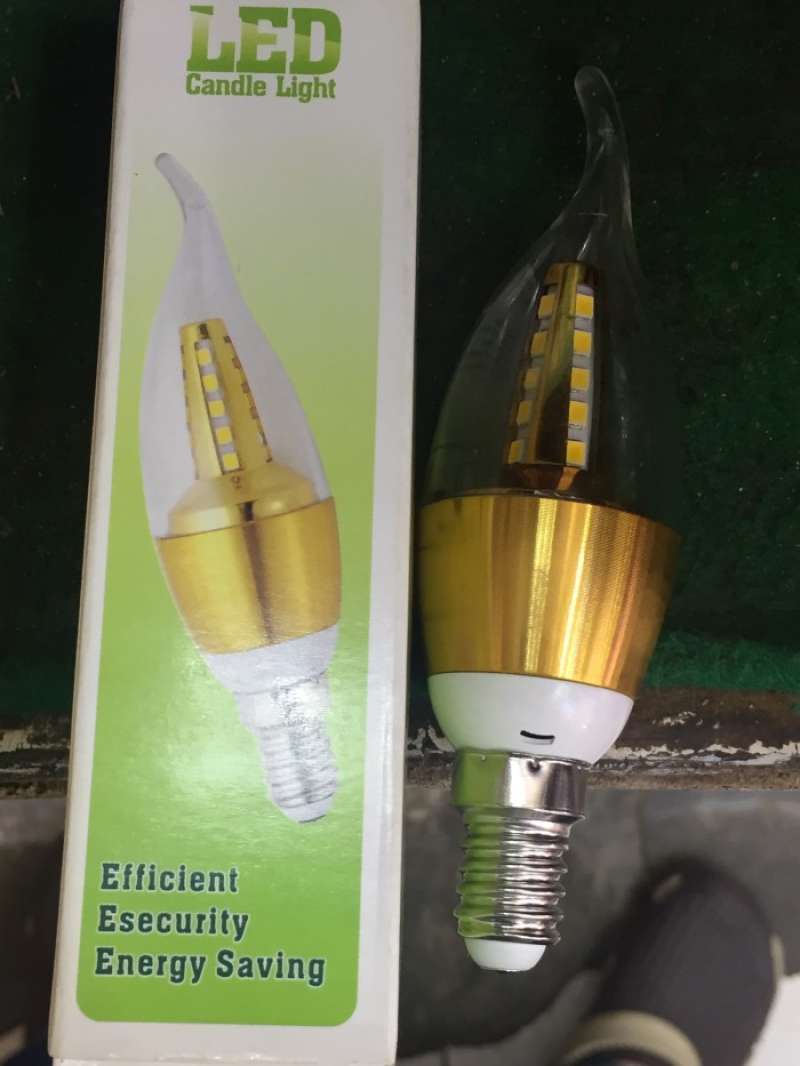 Lampu candle light lampu lilin 4w kuning