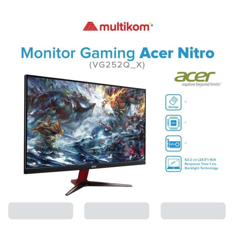 Monitor Gaming Acer Nitro VG252Q_X Inch FHD 1ms 240Hz - Main Image