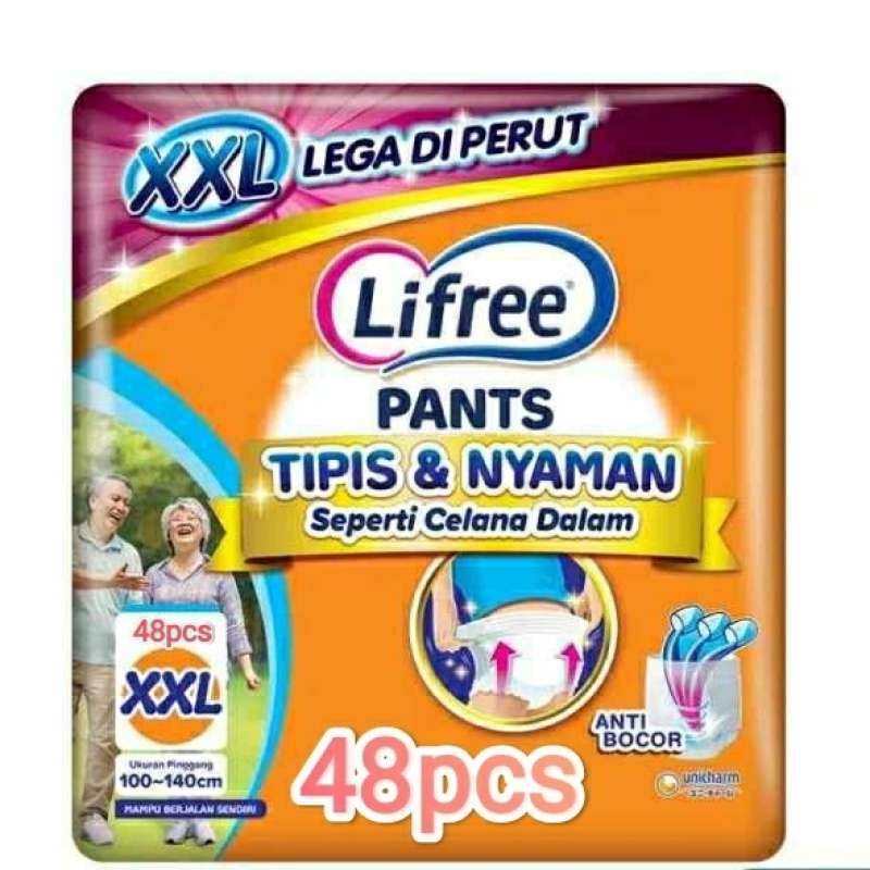 Promo Lifree Celana Popok Dewasa Super Jumbo Xxl 48 Pcs Diskon