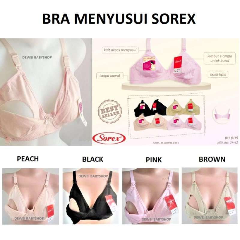 Sorex - Bra Menyusui / Maternity Bra Sorex 01017 (Tanpa Kawat) -   (@kkakka.kids & kkakka.baby)