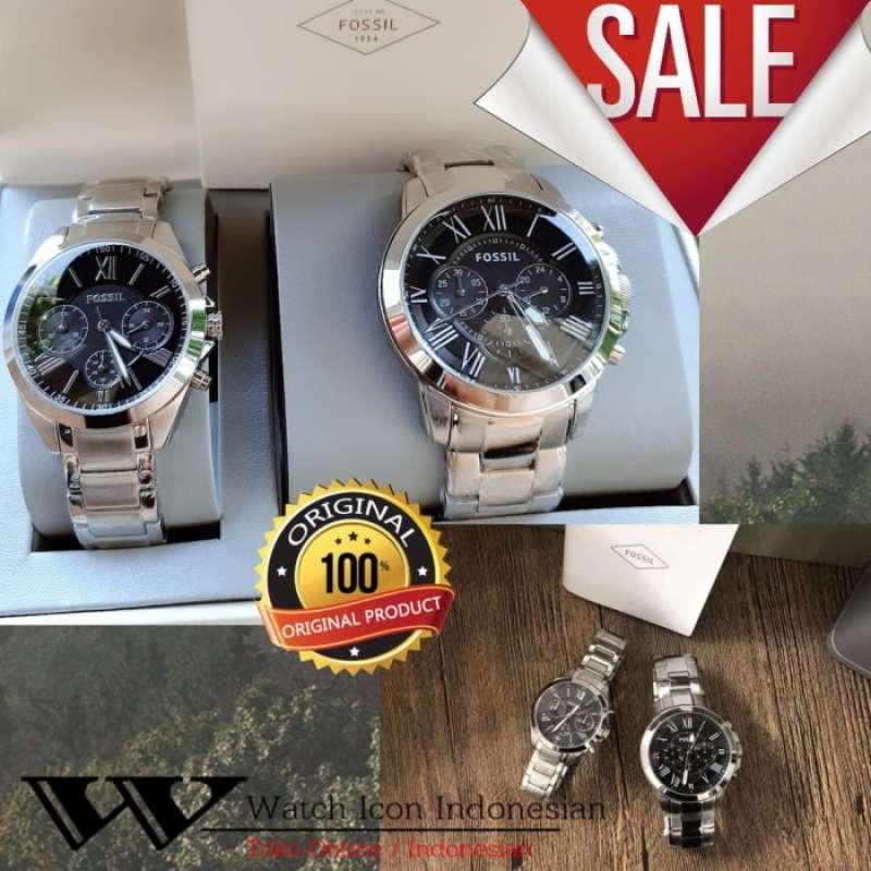 Jam tangan couple fossil original outlet