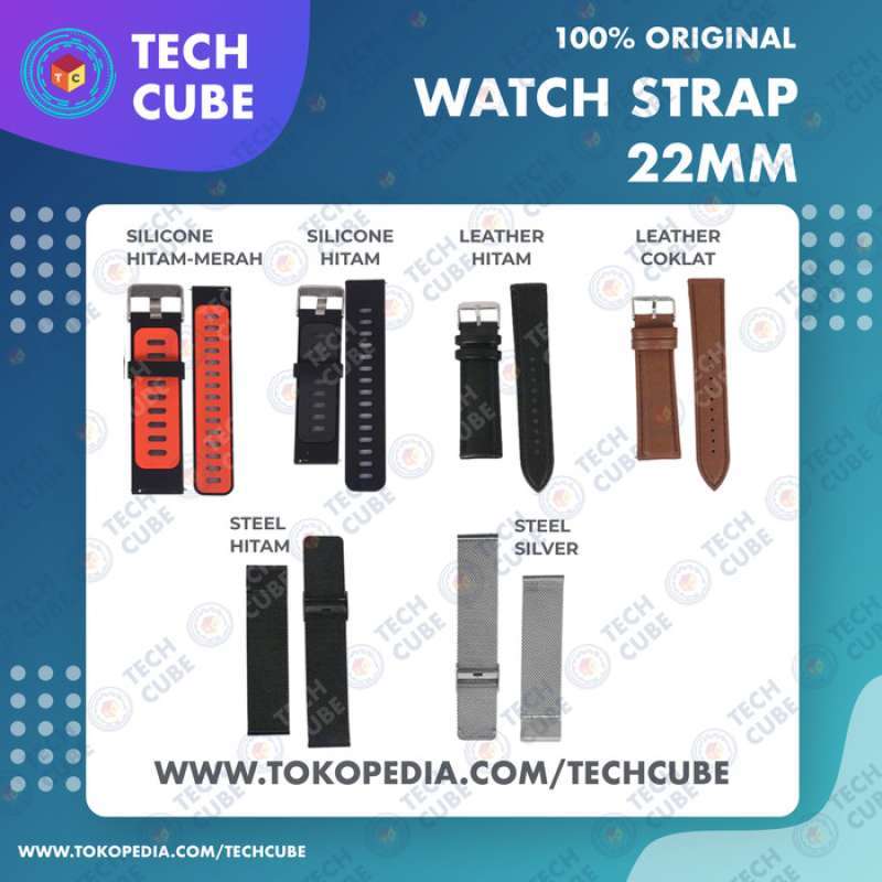 Jual Strap Jam 22mm Microwear L5 L7 L8 L9 L11 L13 L15 L16 DT78