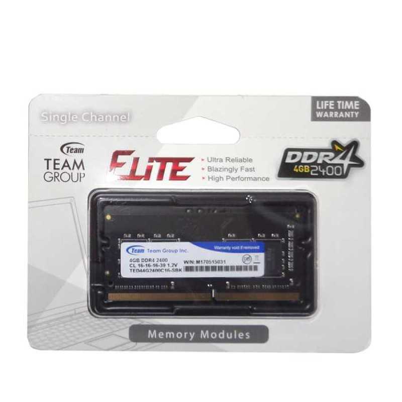 Promo Promo Terbatas Team So Dimm 4Gb Ddr4 Pc2400 Ram
