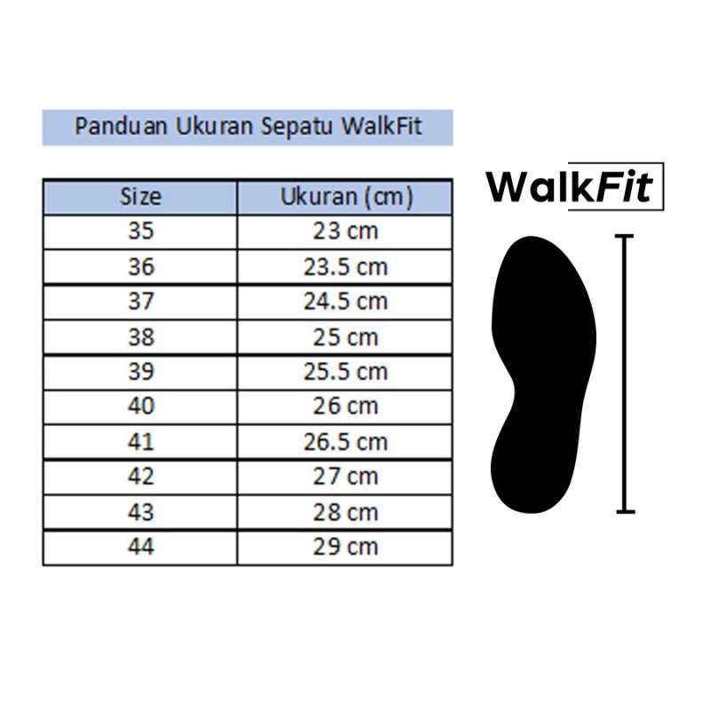 Walkfit size chart top