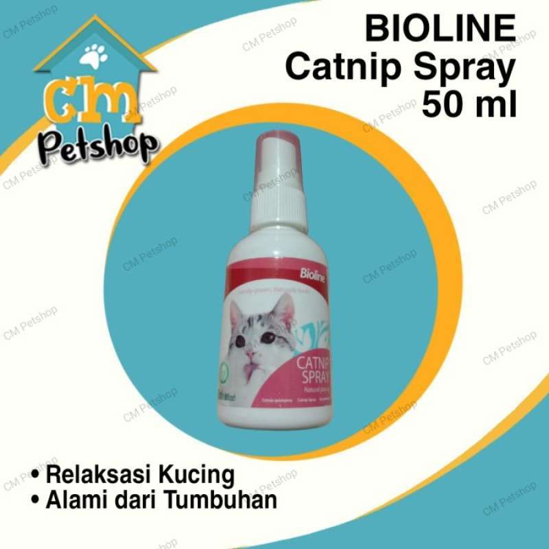 Promo Catnip Spray Bioline 50 ml Natural Playing Cat Nip Spray