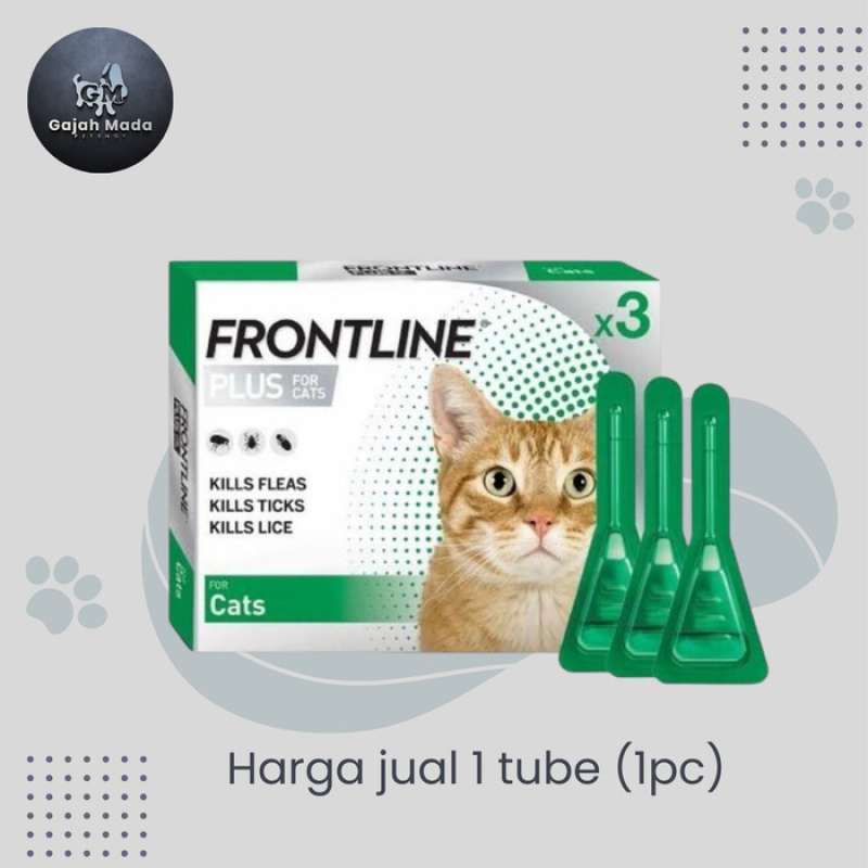 Promo Obat kutu kucing FRONTLINE PLUS cat 1 tube Diskon 23 di