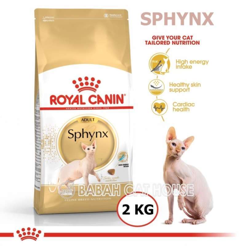 Promo ROYAL CANIN SPHYNX 2kg Cat Food Makanan Kucing Sphing Diskon