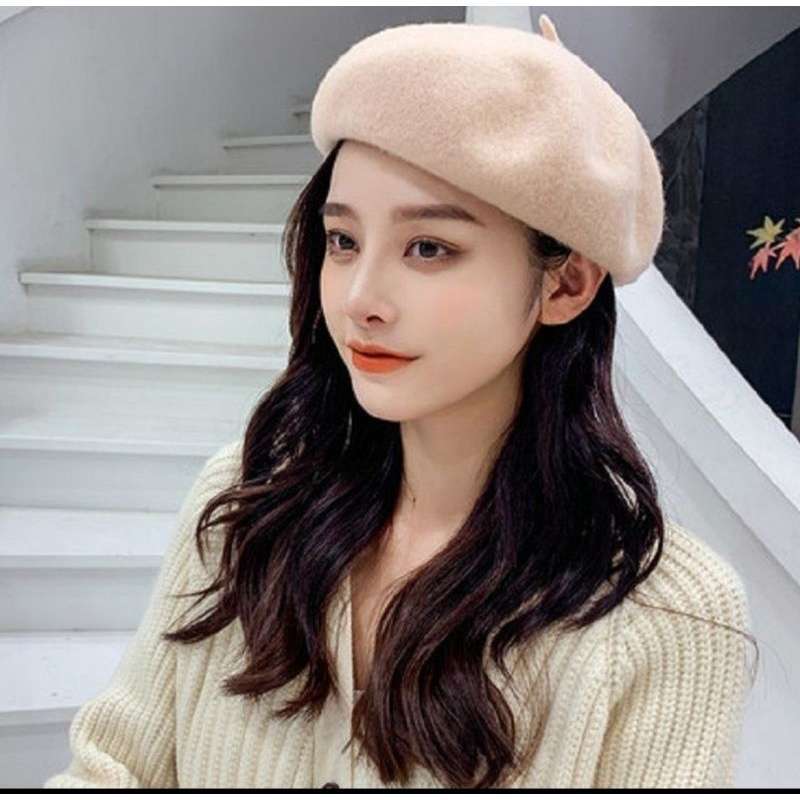 Promo Topi Baret Selebgram Kupluk Beret Hat Topi Fashion Korea