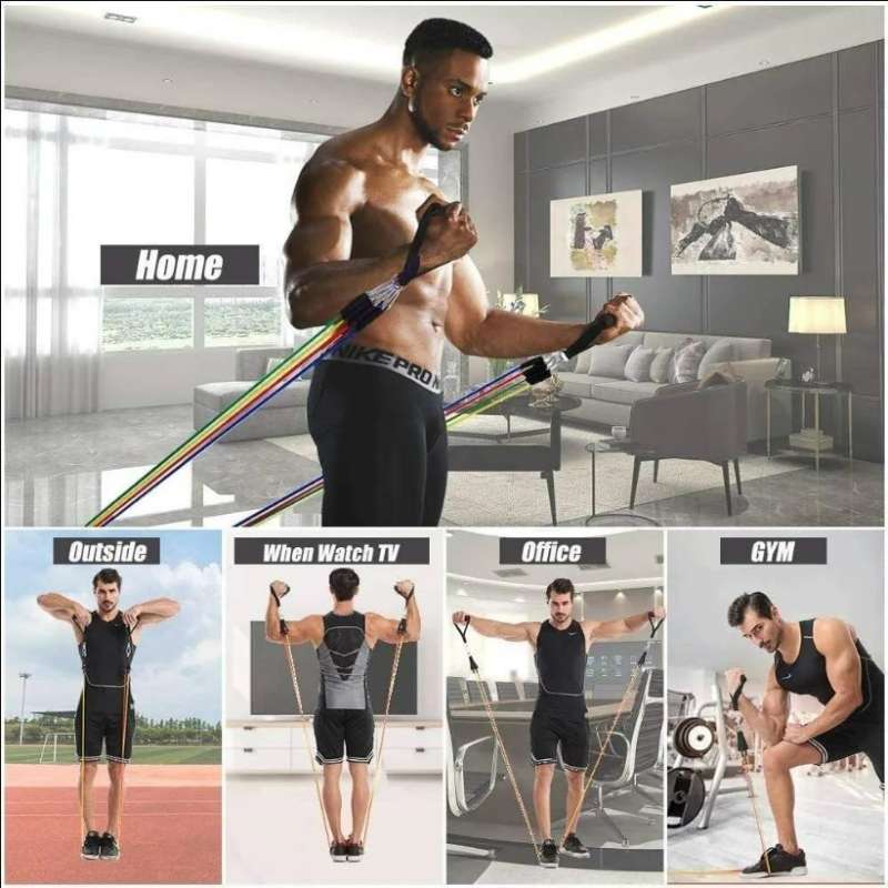 Tali Elastic Decathlon Latihan Beban Theraband Decathlon 35 Kg