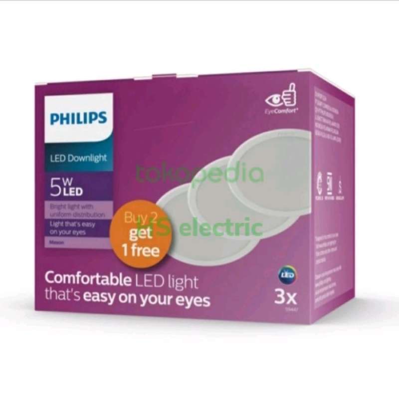 Downlight philips 5 deals watt