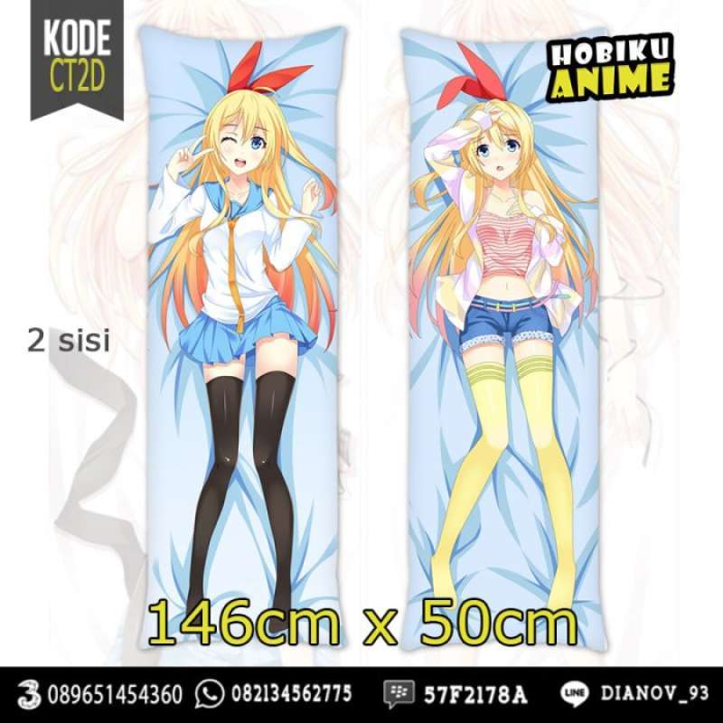 Bantal Dakimakura Chitoge NISEKOI CT2D Hobiku Anime