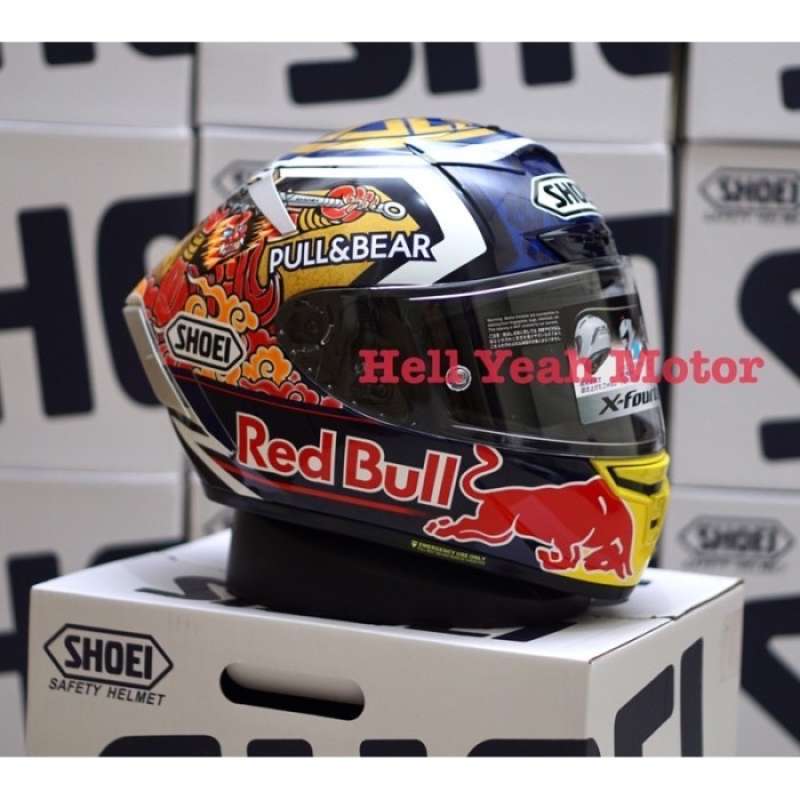 Harga helm shoei full face red bull store