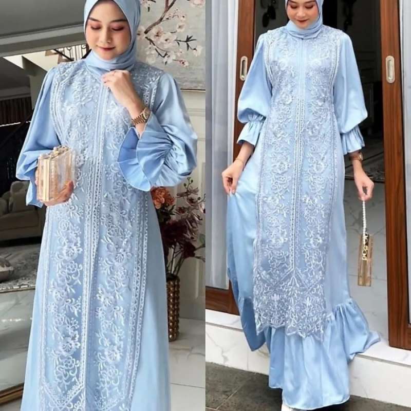 Promo Maxi Dress Wanita Tile Fancy Premium Baju Busui Gaun Pesta Pernikahan Xl Babyblue Diskon 5 Di Seller Victoria Grosir Kalideres Kota Jakarta Barat Blibli