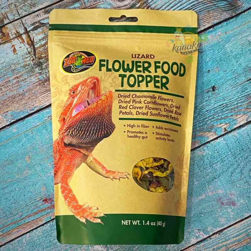 Lizard flower deals food topper