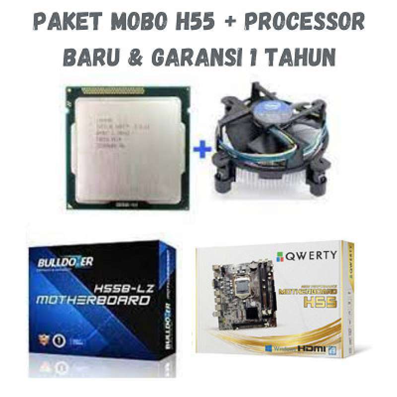 Promo PAKET PROCESSOR INTEL CORE I3 540 MOTHERBOARD H55