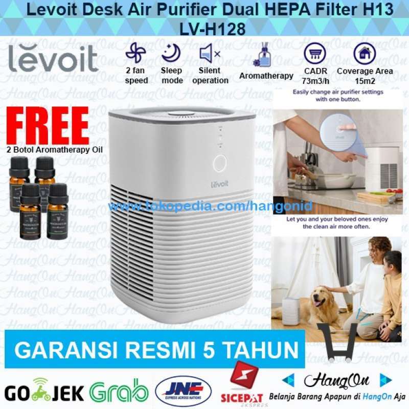 Promo Levoit Desk Air Purifier Dual Hepa Filter H13 Lv-H128