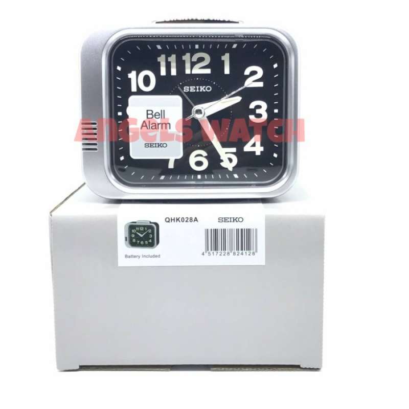 Jam Weker Seiko QHK028 Original Hitam
