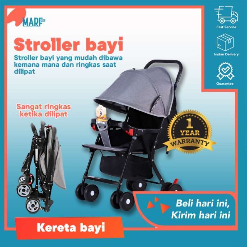 Stroller bayi yang mudah dilipat on sale