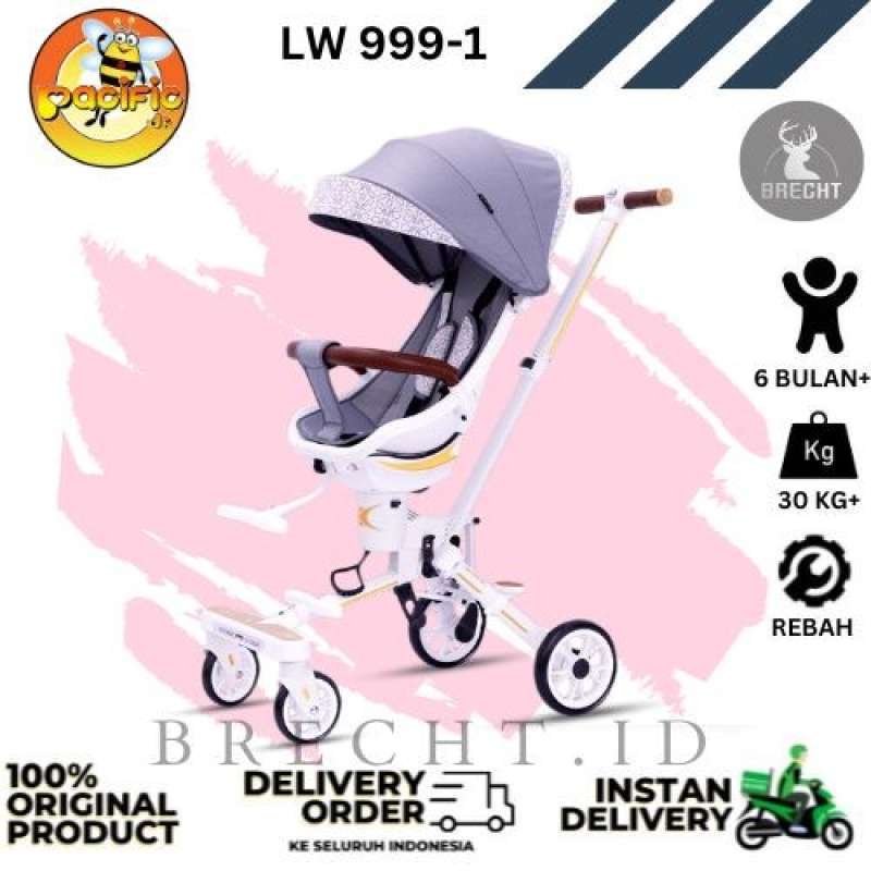 Promo Stroller Anak dan Balita Mudah Dilipat Praktis Pacific PC LW