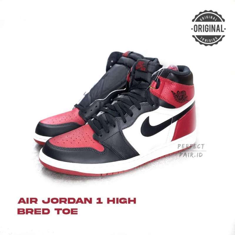 Jual Nike Air Jordan 1 High Bred Toe Original Model Terlengkap Harga Murah November 2024