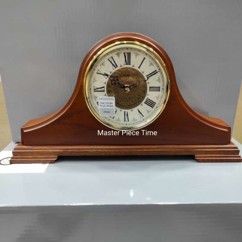 Promo Jam Meja SEIKO Kayu Japan QXJ013B QXJ013 Brown Diskon 29 di